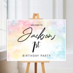 Birthday Party Welcome Sign Free delivery