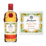 Tanqueray Sevilla Personalised Gin Bottle Label with personalised gin bottle