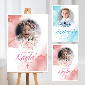 Personalised Christening Custom sign