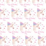 unicorns on gift wrapping paper
