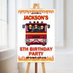 Fireman Sam Personalised welcome Sign