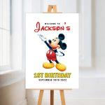Disney Mickey Mouse Personalised Birthday Party Welcome Sign