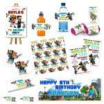 Minecraft party decoartions 