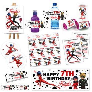 Personalised Miraculous Party Decor.