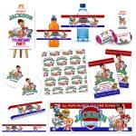 Paw Patrol Personalised Birthday party decorations .