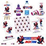 Spiderman Personalsied party decorations
