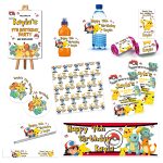 Throw your little one the ultimate Pokemon themed party with our range of personalised birthday decorations and custom party supplies. Multi buy discounts available.