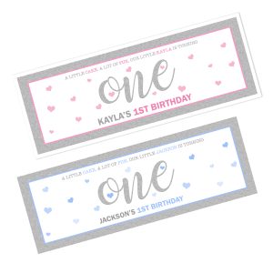 Happy 1st Birthday Banner Boys Girls