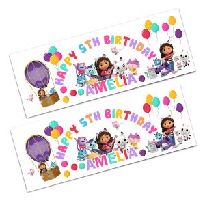 Gabby's Dollhouse Birthday Banner