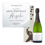 bottle of champagne with name on front
