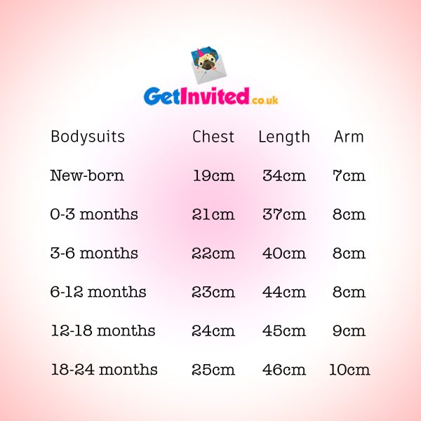 baby clothing size chart
