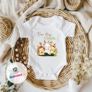 Baby vest with cute animal design