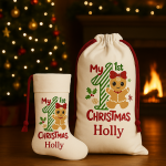 Christmas stocking and gift bag design
