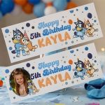 personalised Bluey birthday banner