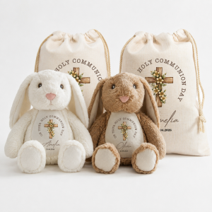 Personalised First Holy Communion Keepsake Bunny
