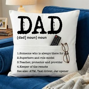 Dad Pocket Cushion Remote & Snack Holder
