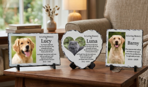 Personalised Pet Memorial Photo Slate