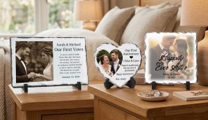 Personalised Wedding Photo Slate