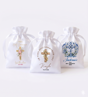 Personalised Communion Rosary Bag