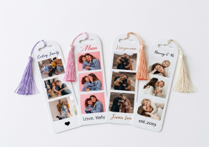 Personalised Photo Bookmark | Custom Picture & Text | Bookmark with Tassel | Unique Reading Gift